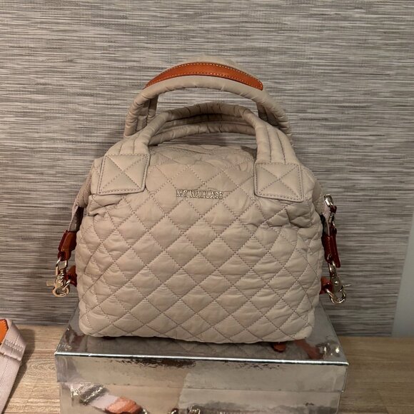 MZ Wallace Small Sutton Crossbody Bag in Cream - Picture 4 of 15